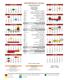 School Calendar 2025-2026